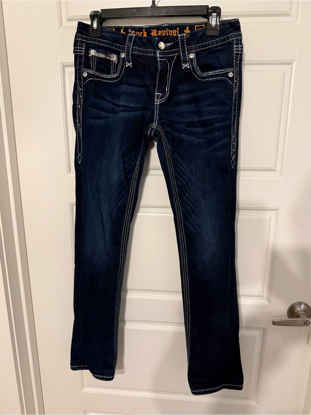 Rock Revival Women’s Dark Indigo Straight Leg Jeans
